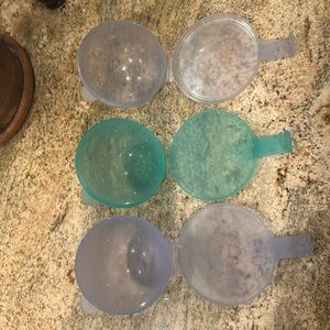 3-Tupperware Hanging Forget Me Not Onion Tomato Vegetable Keeper Kitchen Storage